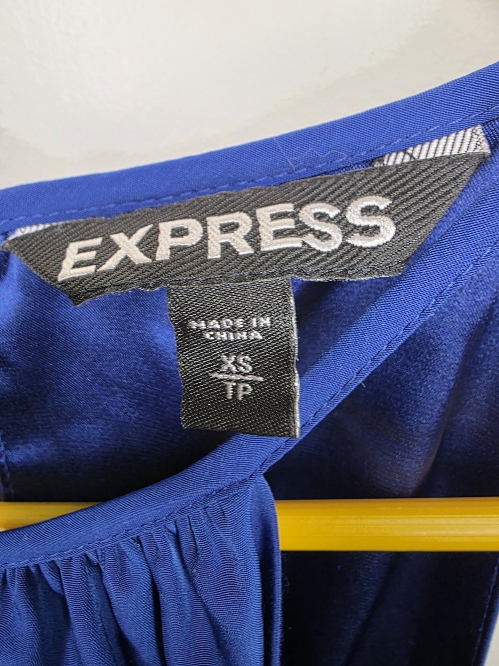Express Sleeveless Blue and Black Halter Dress Size XS - Picture 3 of 5